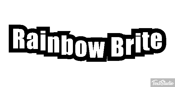 Rainbow Brite Effetto testo
