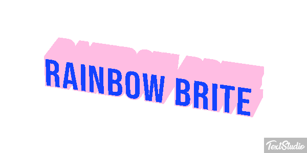 Rainbow Brite Effetto testo