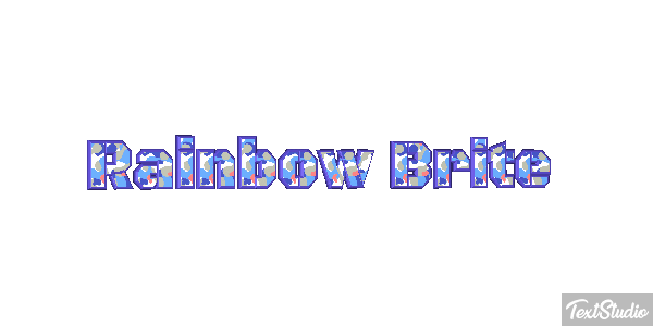 Rainbow Brite Effetto testo