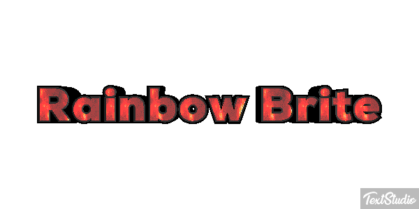 Rainbow Brite Effetto testo