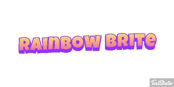 Rainbow Brite Effetto testo
