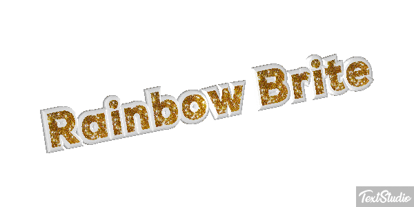 Rainbow Brite Effetto testo