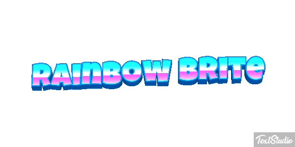 Rainbow Brite Effetto testo