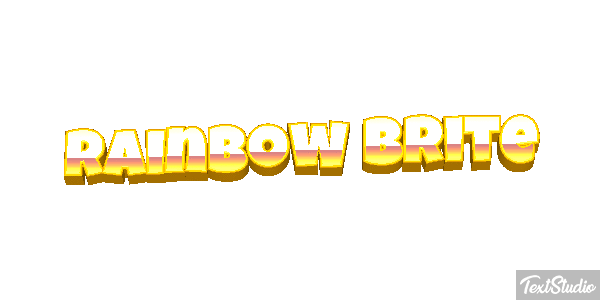 Rainbow Brite Effetto testo
