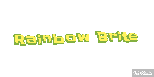 Rainbow Brite Effetto testo