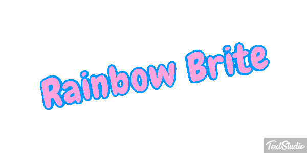 Rainbow Brite Effetto testo