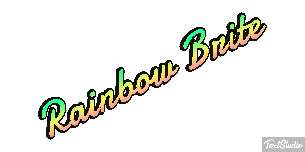 Rainbow Brite Effetto testo