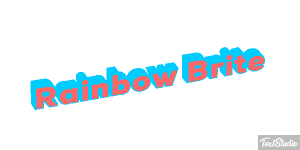 Rainbow Brite Effetto testo