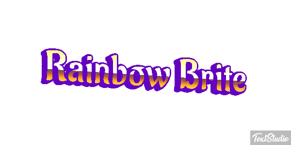 Rainbow Brite Effetto testo