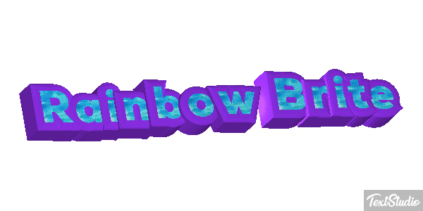 Rainbow Brite Effetto testo