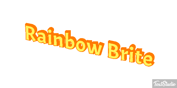 Rainbow Brite Effetto testo