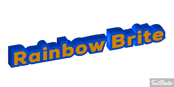 Rainbow Brite Effetto testo