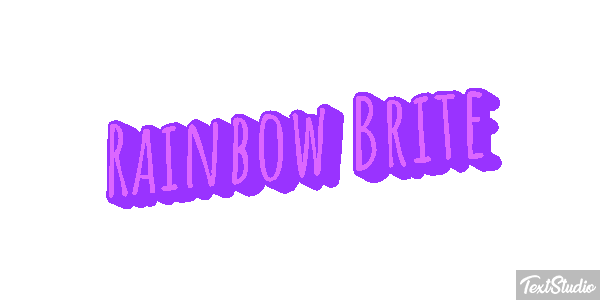 Rainbow Brite Effetto testo