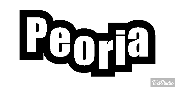 Peoria Effetto testo