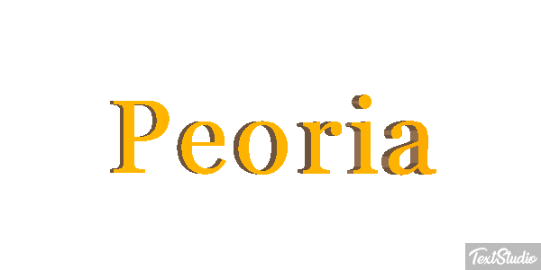 Peoria Effetto testo