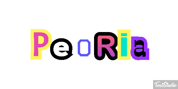 Peoria Effetto testo