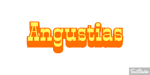 Angustias Efecto de texto