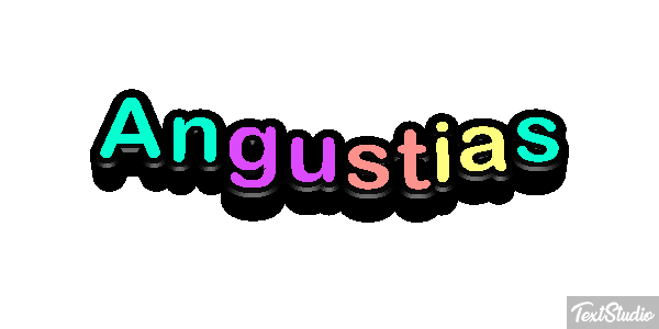 Angustias Efecto de texto