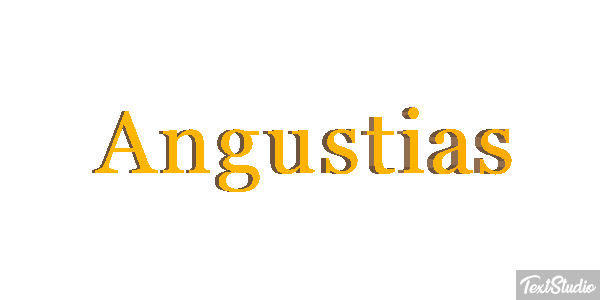 Angustias Efecto de texto