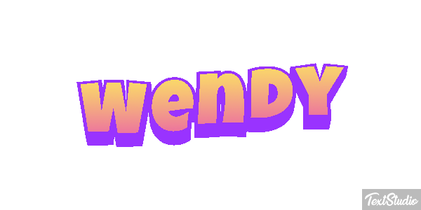 Wendy Texteffekt