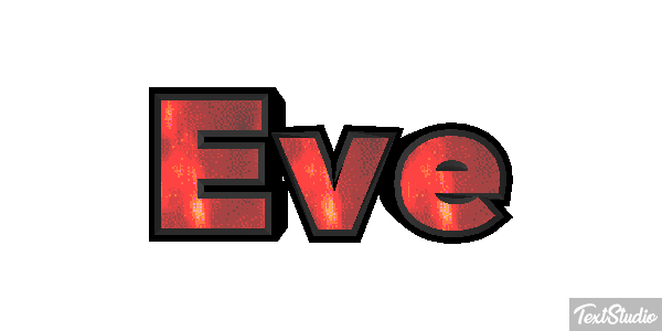 Ève Text effect