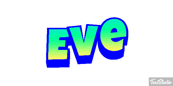 Ève Text effect