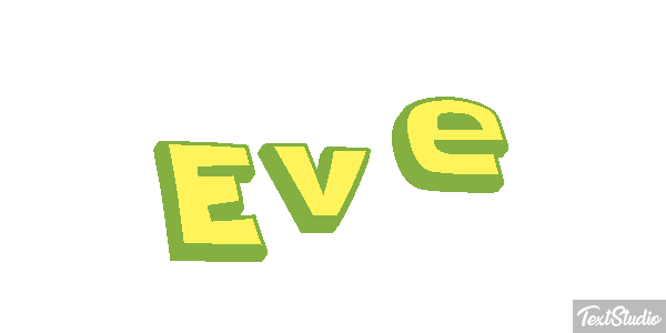 Ève Text effect