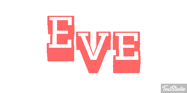 Ève Text effect