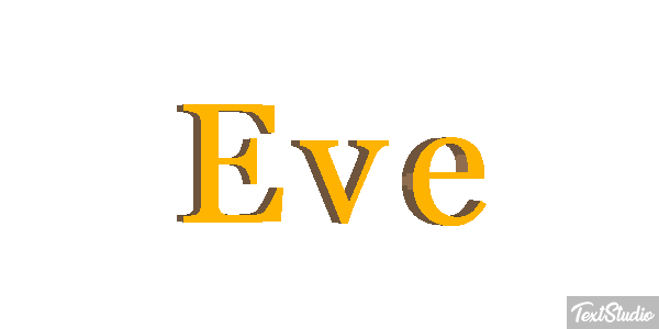 Ève Text effect