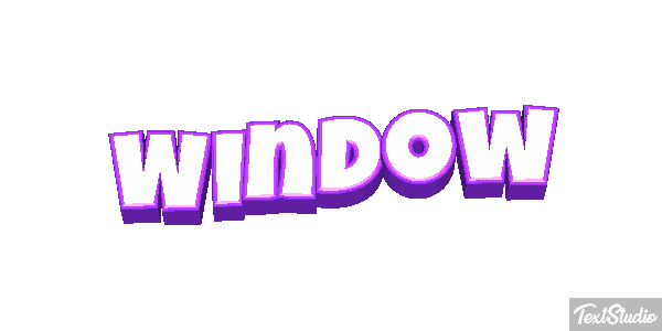 Window Efecto de texto