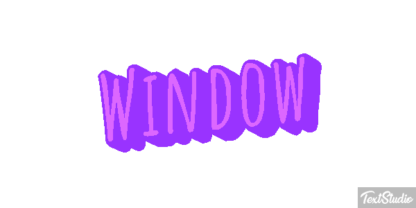 Window Efecto de texto