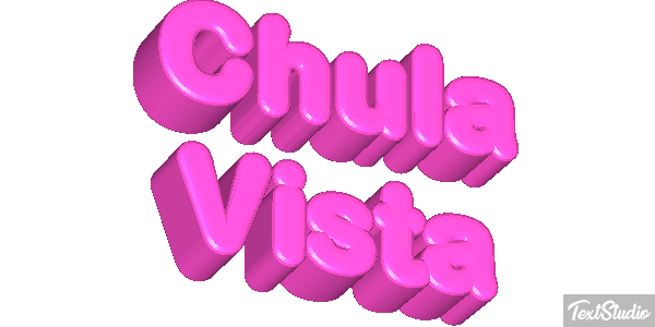 Chula Vista Efeito do texto