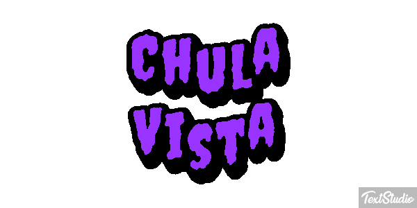 Chula Vista Efeito do texto