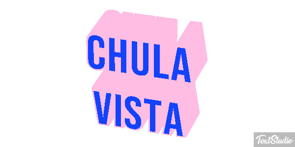 Chula Vista Efeito do texto
