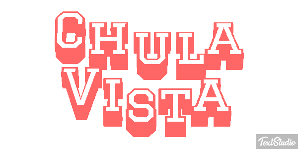 Chula Vista Efeito do texto