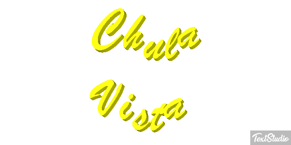 Chula Vista Efeito do texto