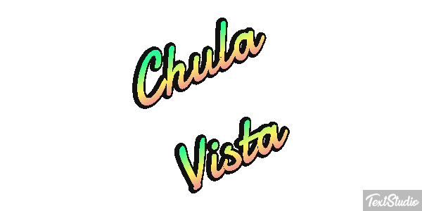 Chula Vista Efeito do texto
