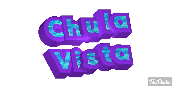Chula Vista Efeito do texto