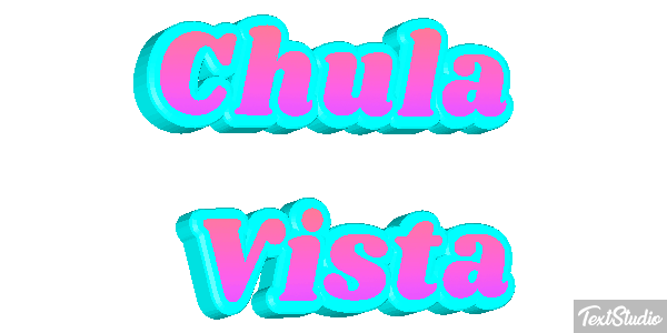 Chula Vista Efeito do texto