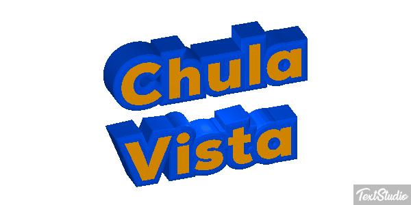 Chula Vista Efeito do texto