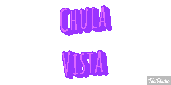 Chula Vista Efeito do texto