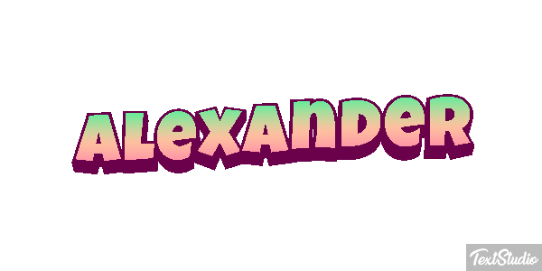 Alexander Text effect