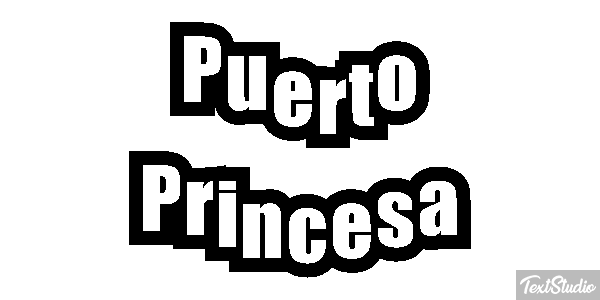 Puerto Princesa Efekt tekstowy