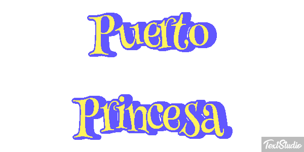 Puerto Princesa Efekt tekstowy