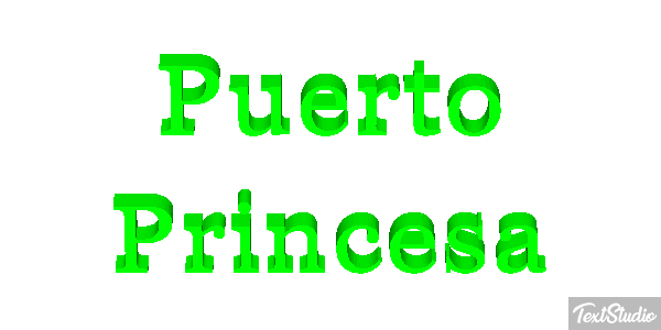 Puerto Princesa Efekt tekstowy