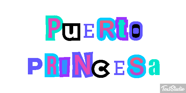 Puerto Princesa Efekt tekstowy