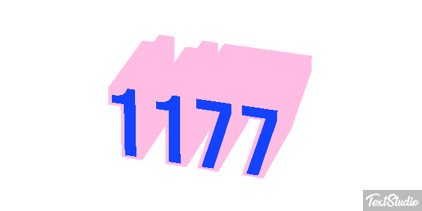 1177 Text effect