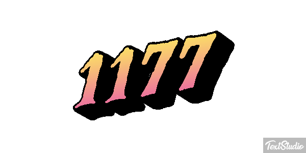 1177 Text effect