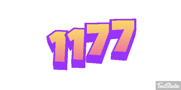 1177 Text effect