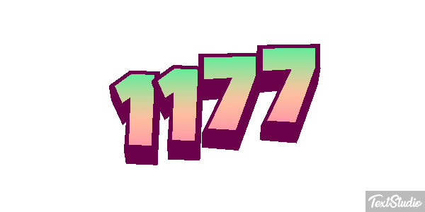 1177 Text effect